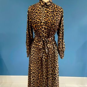 Maxi leopard print dress